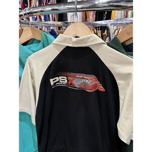 90s Ralph Lauren Polo Sport 67 Collared Polo Shirt Color Block Black Tan Sz L